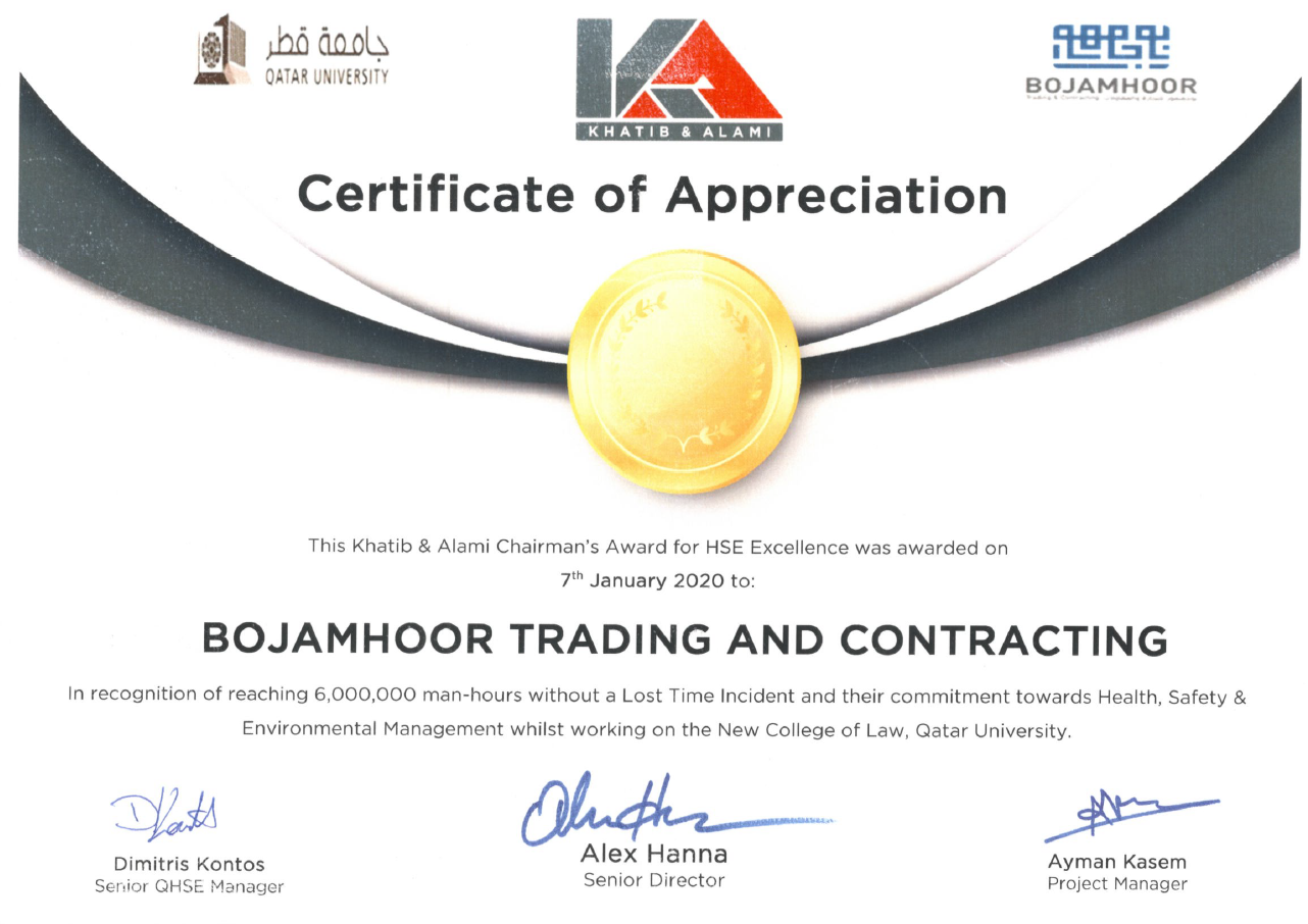 HSE Certificate 8