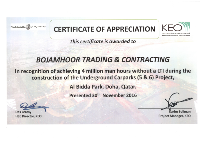 HSE Certificate 6